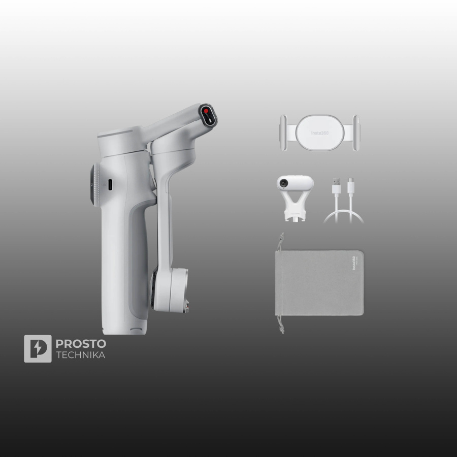 Insta360 Flow 2 Pro AI Gimbal Stabilizer Stone Grey